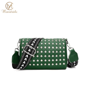 Cowhide Messenger Bags Small Square Bag Leather Women Makeup Bag Women Bags Diam