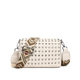 Cowhide Messenger Bags Small Square Bag Leather Women Makeup Bag Women Bags Diam