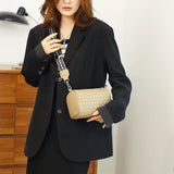 Cowhide Messenger Bags Small Square Bag Leather Women Makeup Bag Women Bags Diam