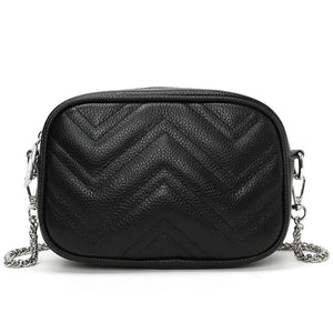 Cowhide Messenger Bags Small square bag Leather Women Handbags