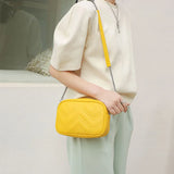 Cowhide Messenger Bags Small square bag Leather Women Handbags Women Bags