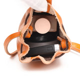 Cowhide Small Crossbody Bags Soft Leather Mini Bucket Shoulder Messenger