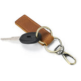 Crazy Horse Key Holder For Men Keychain Leather Keyring