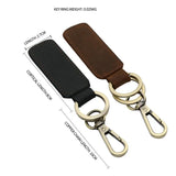 Crazy Horse Leather Keychain Key Holder Housekeeper