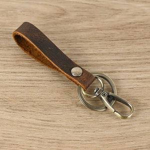 Crazy Horse Leather Keyrings Bulk Men Women Key Chains