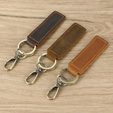 Crazy Horse Leather Keyrings Bulk Men Women Key Chains
