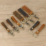 Crazy Horse Leather Keyrings Bulk Men Women Key Chains