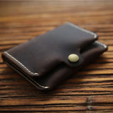 Crazy Horse Leather Men Wallets Retro Small Purse Cow Leather