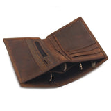 Crazy Horse Leather Men's Wallet Business Real And Classical
