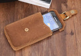 Crazy Horse Leather Waist Pack for Mobile Phone TW1615
