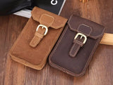 Crazy Horse Leather Waist Pack for Mobile Phone TW1615
