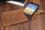 Crazy Horse Leather Waist Pack for Mobile Phone TW1615