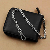 Hunter Punk Biker Men's Leather Wallet with Chain