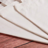 Creamy Plain Shoulder Tote High Capacity Cotton Canvas Bag