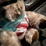 3D Injured Bear Plush Bag Women Crossbody Messenger Chain Purses Handbags