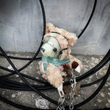 3D Injured Bear Plush Bag Women Crossbody Messenger Chain Purses Handbags