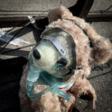 3D Injured Bear Plush Bag Women Crossbody Messenger Chain Purses Handbags