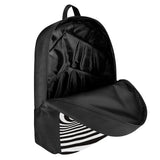 3D Line Pattern Printing School Backpack for Kids