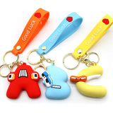 ABC Lore Keychains Kids Toys English Letters Animal Pendant Bag Accessories