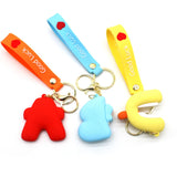 ABC Lore Keychains Kids Toys English Letters Animal Pendant Bag Accessories
