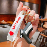 ABC Lore Keychains Kids Toys English Letters Animal Pendant Bag Accessories