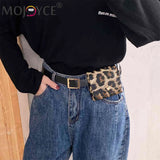 Animal Pattern Waist Belt Bag PU Leather Money Purse Chest Pack