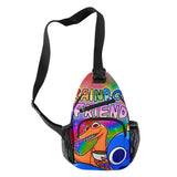 Anime Colour Crossbody Chest Bag Waterproof Sports Travel Bag