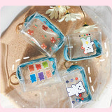 Transparent Girls Coin Purse PVC Zipper Change Purse Women Mini Lipstick Wallet