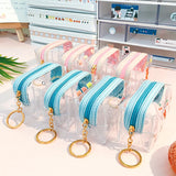 Transparent Girls Coin Purse PVC Zipper Change Purse Women Mini Lipstick Wallet
