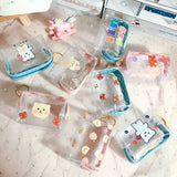 Transparent Girls Coin Purse PVC Zipper Change Purse Women Mini Lipstick Wallet