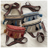 Boho Style Waist Bag with Adjustable Strap Fringe Fanny Pack