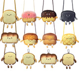 Bread Toast Women Cartoon Plush Shoulder Bag Crossbody Small Phone&Purse Bag