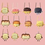 Bread Toast Women Cartoon Plush Shoulder Bag Crossbody Small Phone&Purse Bag
