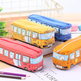 Animal Bus Pencil Case Canvas Stationery Box Student Stationery
