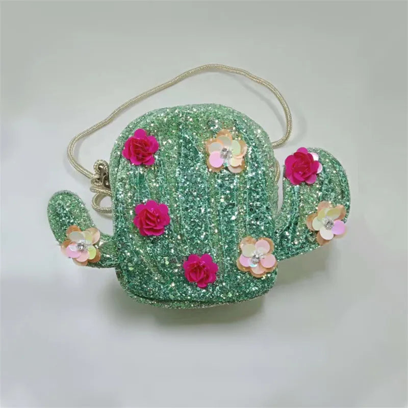 Creative Cactus Bags Handbags Girls Shoulder Messenger Bags
