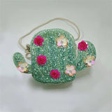 Creative Cactus Bags Handbags Girls Shoulder Messenger Bags