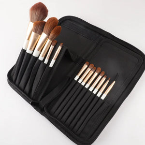 Canvas Foldable Makeup Brushes Bag Travel Cosmetic Beauty Pouch
