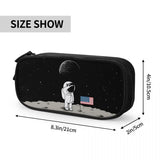 Cartoon Astronaut Print Pen Pencil Case Cover Bag for Students