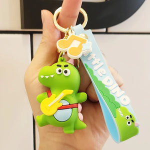 Cute Dinosaur Keychain Anime Doll for Bags and Cars