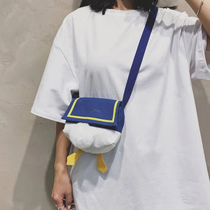 Duck Canvas Shoulder Bag for Women Crossbody