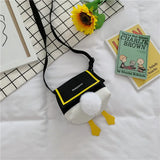 Duck Canvas Shoulder Bag for Women Crossbody