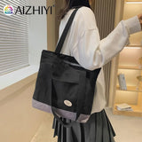 College Style Chain Handbag Large Capacity Shopping Bags