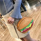 Fashion Crossbody Bag for Women Small Wallet Shoulder Bag Hamburger Messenger