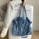 Denim Women Shoulder Bag Large Capacity Messenger Bags