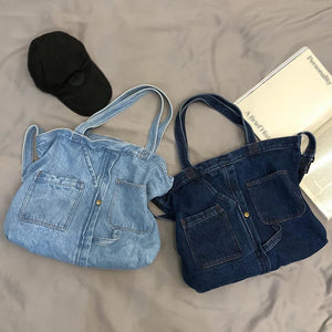 Denim Women Shoulder Bag Large Capacity Messenger Bags