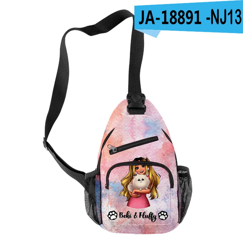 Anime Beki Fluffy Crossbody Chest Bag Waterproof Sports Travel Bag