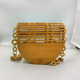 Hollow Bamboo Root Bracelet Weaving Flip Phone Bag