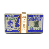 Rhinestone Money Clutch Purse - 10000 Dollars Stack Bags