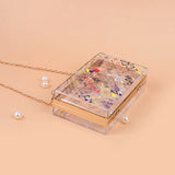 Graffiti Print Transparent Mini Shoulder Bag