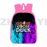 Cute Goose Duck 3D Print Backpack 12/16 Inch Waterproof Laptop Bag for Kids